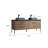 72'' Double Bathroom Vanity with Stone Top
