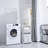 2-Tier Laundry Hamper Sorter With Hanging Bar, Rolling Laundry Baskets With Wheels Removable, Stackable Laundry Cart Organizer And Storage
