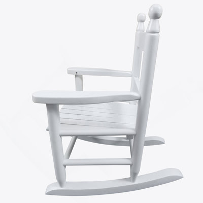 Chaise berçante blanche pour enfants - intérieur ou extérieur - convient aux enfants