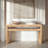 Seagrove Long Acacia Wood and Water Hyacinth Console Table