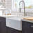 33" L X 20" W Farmhouse Kitchen Sink With Grid And Strainer
