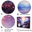 Charmant coucher de soleil magique pré - ensemble de salon d'art mural floral-107753889-107753894