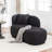 Faux Fur Upholstered Chaise Lounge Chair-372344130