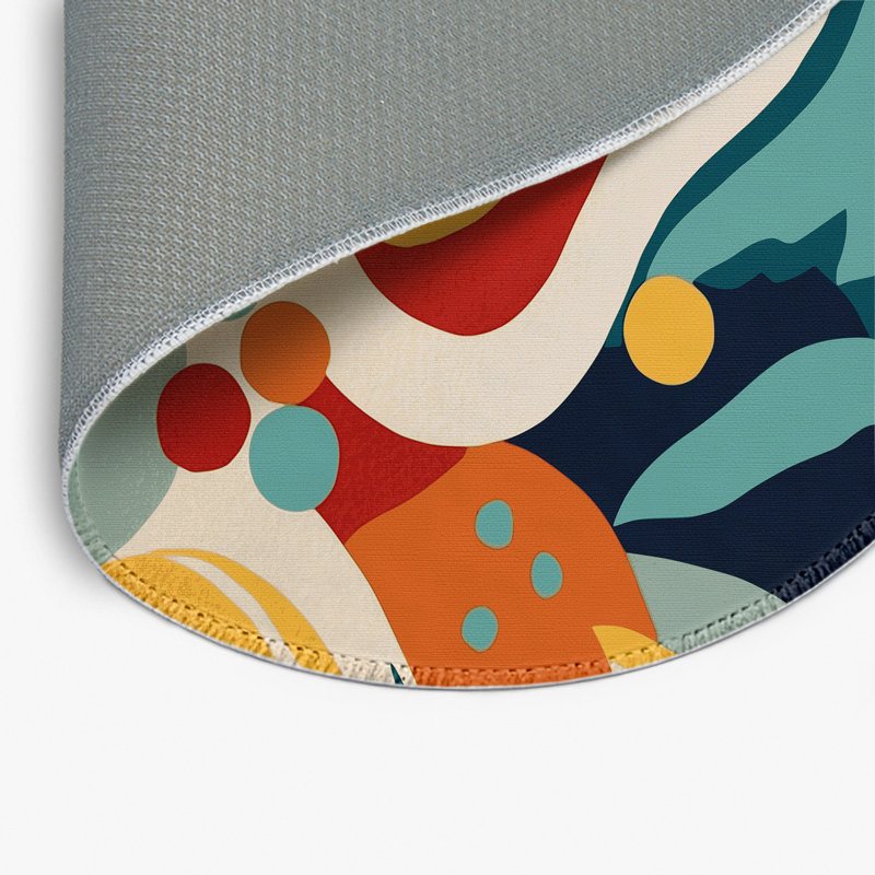 Snazzy Plus Flex Indoor And Outdoor Area Rug, Round 5'