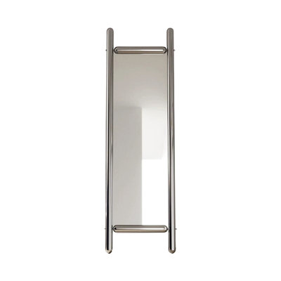 Stainless steel rectangular mirror full-length dressing mirror floor-standing
