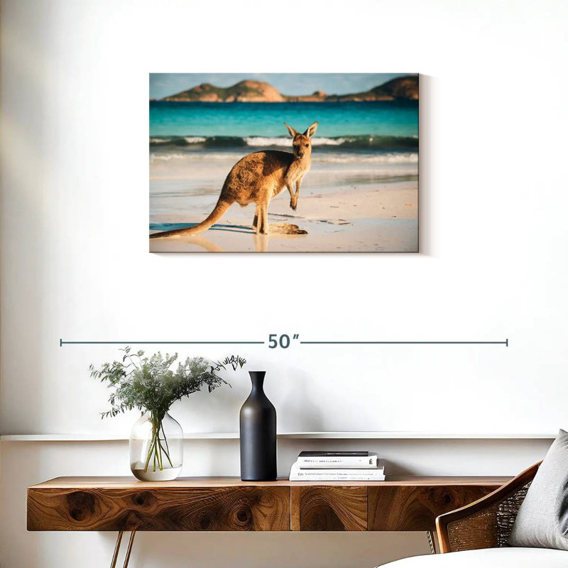 Brampt Beach Kangaroo, 20" H x 30" W
