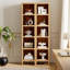 Bibliothèque haute et étroite, tablette cubique ouverte à 5 niveaux, bibliothèque de rangement modulaire autoportante pour salon, bureau ou salle d'étude-134223214