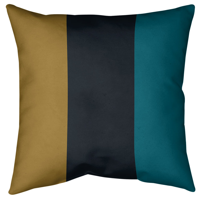 Coussin décoratif d'intérieur/d'extérieur, 18 po x 18 po, Noir