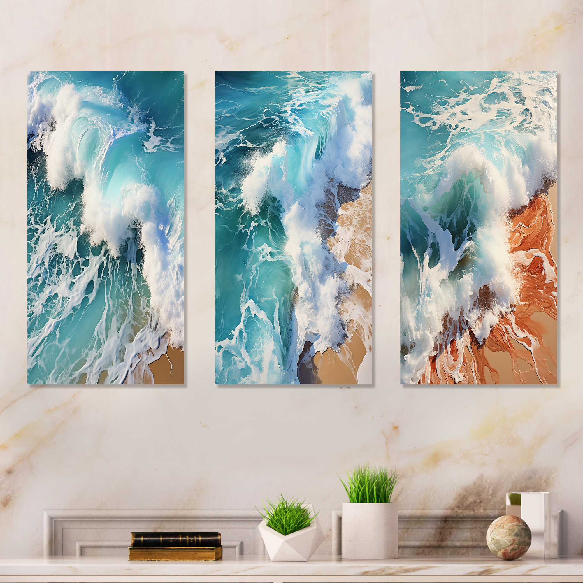 Beachcrest Home™ Tropical Ocean Breeze From Above I - Beach & Ocean ...