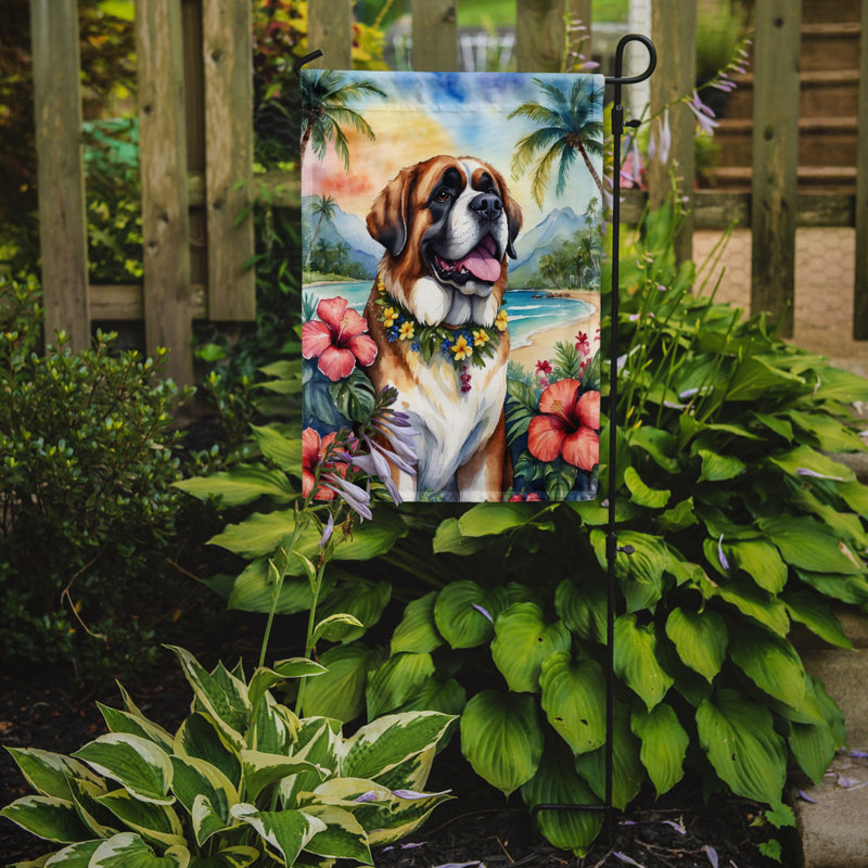 Drapeau de jardin en polyester double face H 15,5 po x l 11,25 po