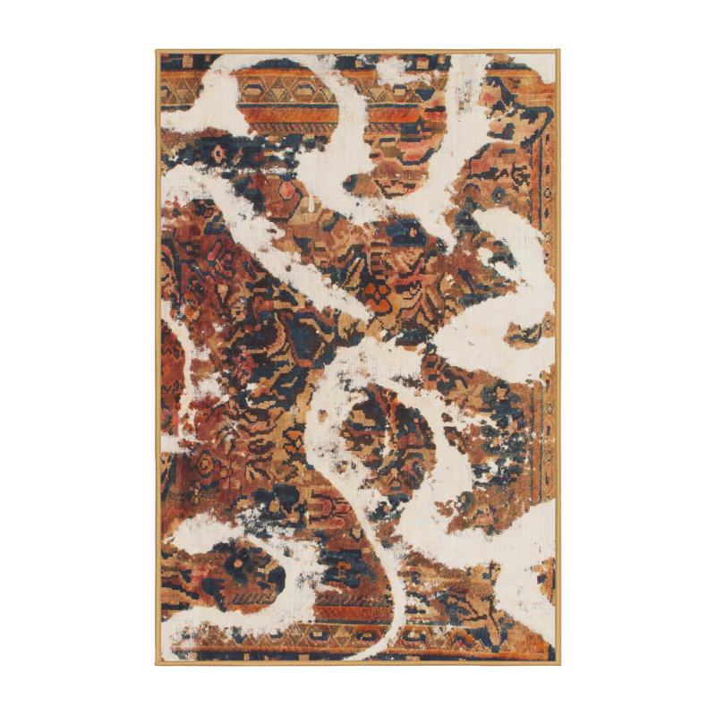 Slatington Abstract Indoor Rug, Rectangle 5' x 8'