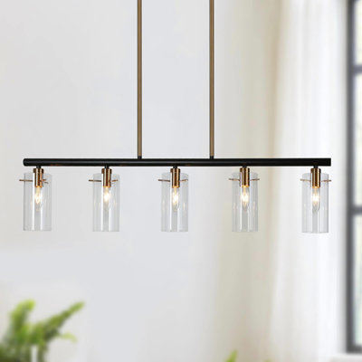 Marrie 5 - Light Kitchen Island Modern Linear Dimmable Chandelier