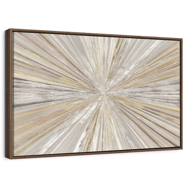 Lumière chatoyante, Cadre flottant noyer, 31 po x 21 po