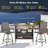 Outdoor Garden Patio Rattan Wicker Table Shelves Furniture