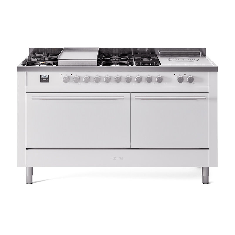 ILVE Professional Plus II, cuisinière à deux brûleurs 60 po, 7 plaques chauffantes, plaque chauffante, Propane liquide