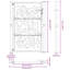 Porte de jardin en acier 39,4 x 59,1 po vidaXL-113055177-113055175