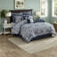 Luxurious Jacquard Bedding Sets, Polyester Comforter In Navy For Year-round Use