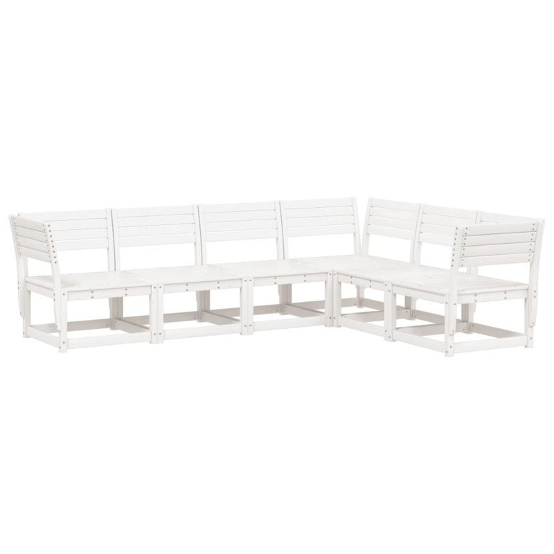 Reetal 73cm Wide Rectangle Patio Sectional Set, White