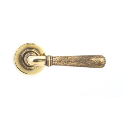 Hammered Newbury Lever on Rose Set (Plain)
