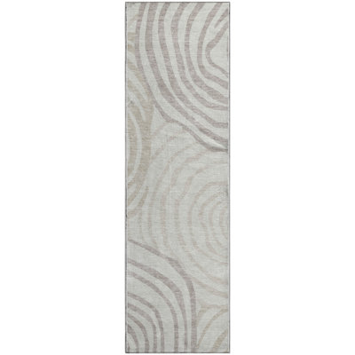 Premium Machine Washable Prisco Ivory Rug