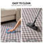 Tapis d'intérieur antidérapant, lavable à la machine, à damier miniature, couleur noyer.-1002931528-1002931530
