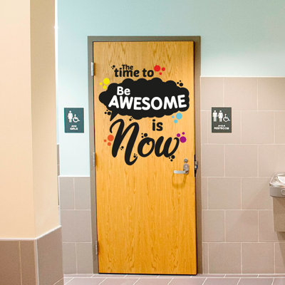 Text & Numbers Door Decal
