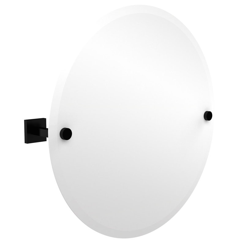 Miroir décoratif Haranu, Noir mat