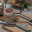 Tapis en polypropylène tissé multicolore Karoca-98495856