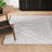 Bralin Geometric Machine Made Polyester Area Rug in Black/White-1284374764
