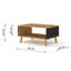 Garstang Four Leg Coffee Table with Storage