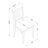 6 Piece Kitchen Table & Chairs Set Contains a Rectangle Dining Table with Butterfly Leaf and 4 Dining Room Chairs with a Bench, Buttermilk & Cherry