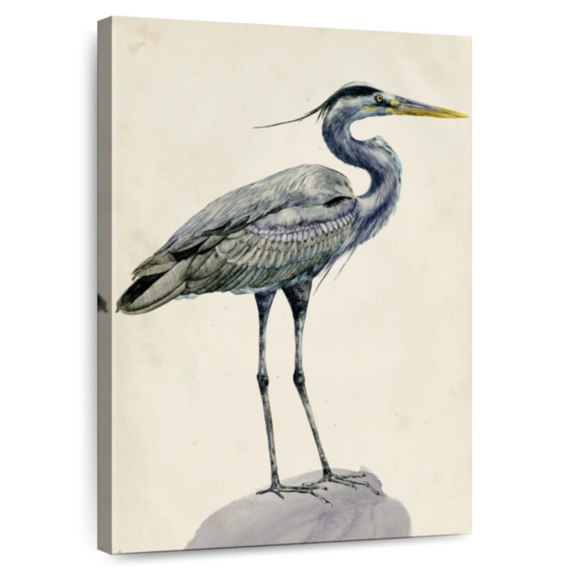Brampt Blue Heron Rendering I, 12" H x 8" W