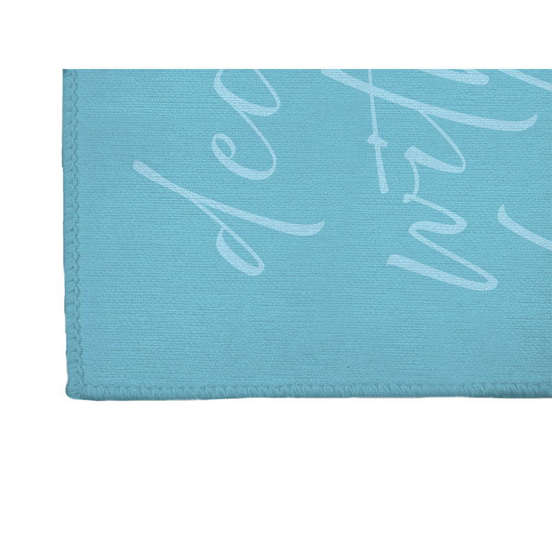 Tapis de porte d'intérieur Deck the halls, Bleu, L 36 po x L 60 po