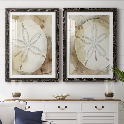 «Dry Sand Dollar I», reproduction encadrée de qualité supérieure - prête à être suspendue