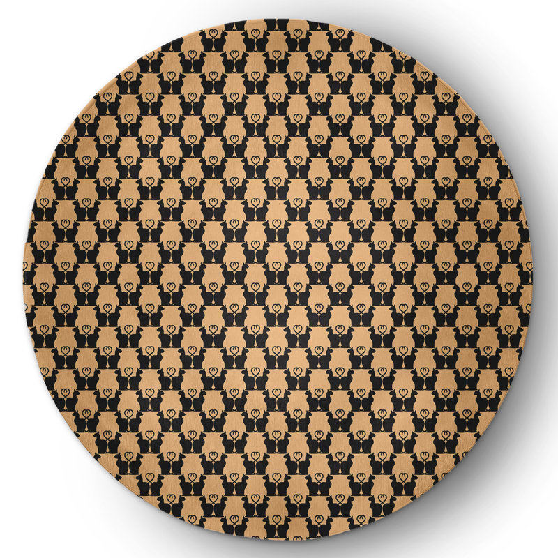 Deken Chenille Indoor Rug, Round 5'