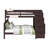 Tena Solid Wood Standard Stairway Bunk Beds Twin over Full, 4 Drawers in the Steps, Dark Cherry-1904814712-1904814710