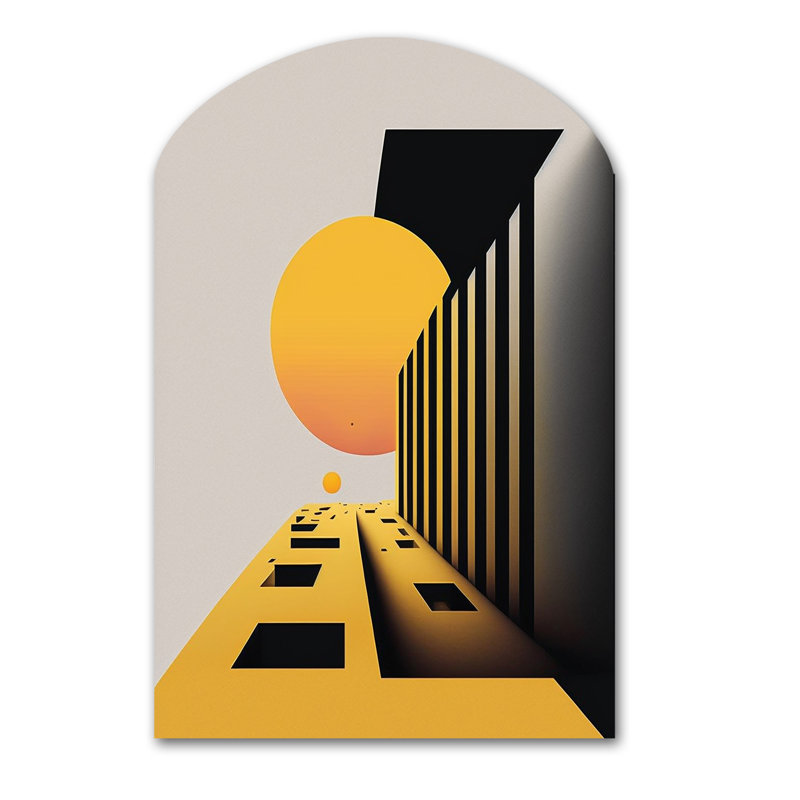 Art mural asymétrique Mireia - Minimalisme, H 43 po x l 33 po