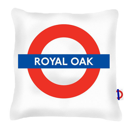 London Underground Royal Oak Tube Station London Transport Cushion