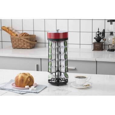 Copco Coffee Cab Rolling Countertop Small Appliance Stand, Black