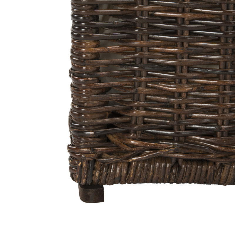 Jacob Hand-Woven Wicker Storage Trunk, Brown