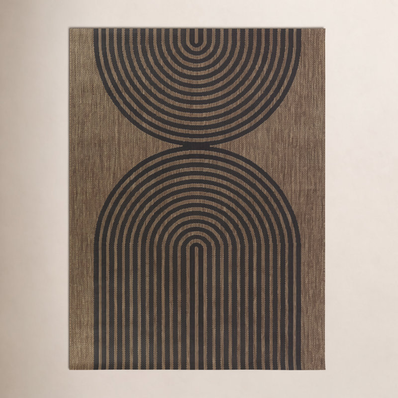Tapis intérieur / extérieur à tissage plat Sophia, Rectangle 7 pi 10 po x 10 pi
