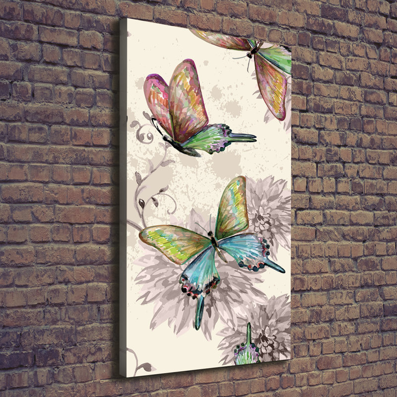 Colourful Butterflies - Wrapped Canvas Print