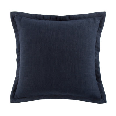  Camden Nubby Weave Blue Solid Color Classic Chic Casual Euro Sham 27x27 inch