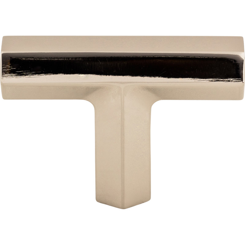 Lydia 1 3/4" Length Geometric Knob, Polished Nickel
