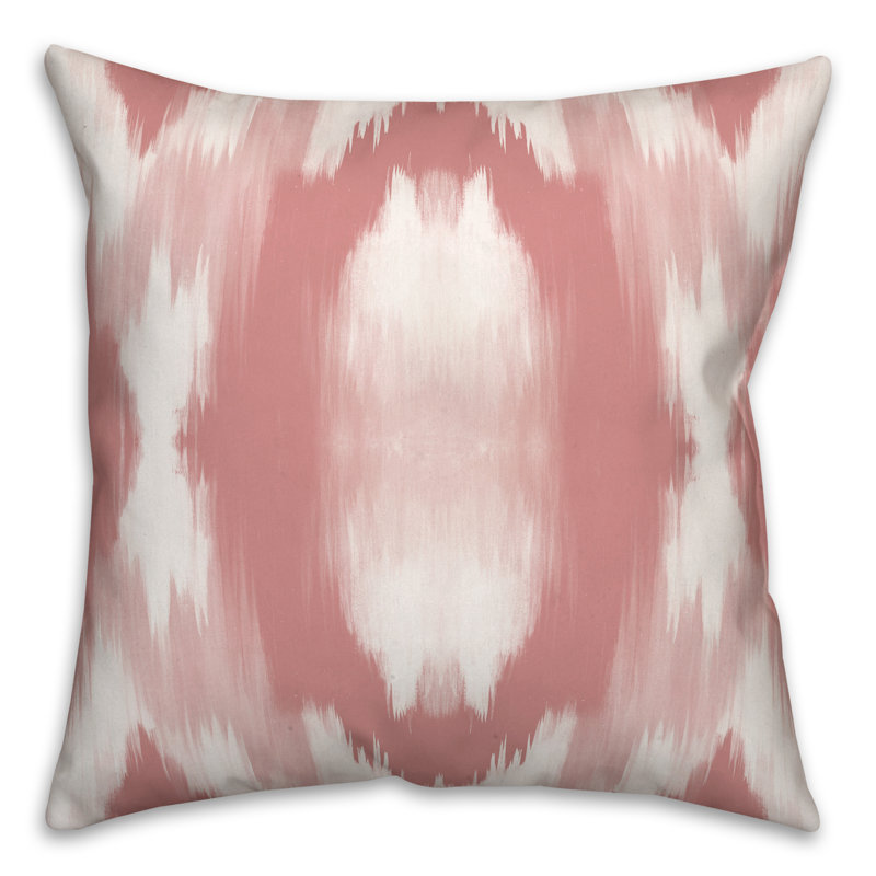 Housse et insert de coussin décoratif extérieur Paint 11, 20 po x 20 po, Rose
