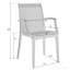 Fauteuil de patio empilable sans assemblage Mace - Chaise de salle à manger moderne en tissu toutes saisons imperméable et robuste-124128376-39726254