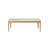 Eugene Coffee Table with Frosted Glass Top & Wood Legs-1605784599