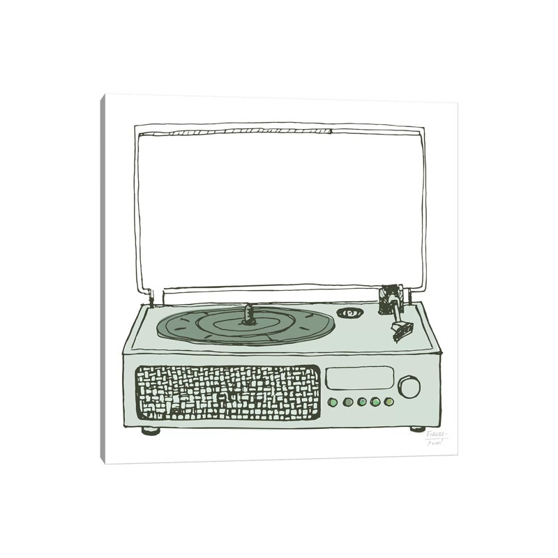 Victrola Record Player - Print on Canvas, Wrapped Canvas, 93.98cm H x 93.98cm W x 1.91cm D
