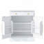 Armoire à café avec tiroir, 2 tablettes réglables et 2 tablettes de porte pour la salle à manger et la cuisine-627857390-627857389