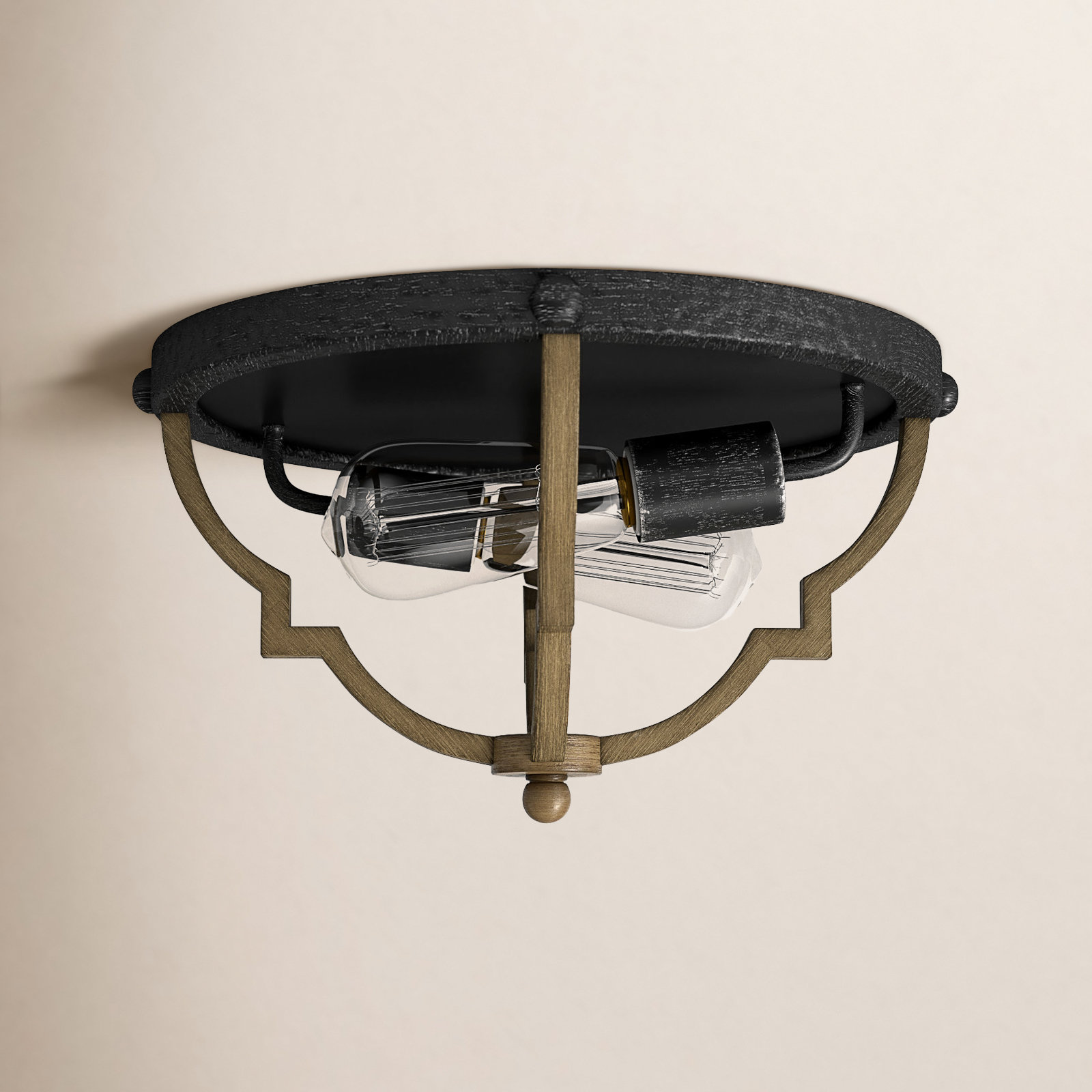 2-Light Flush Mount